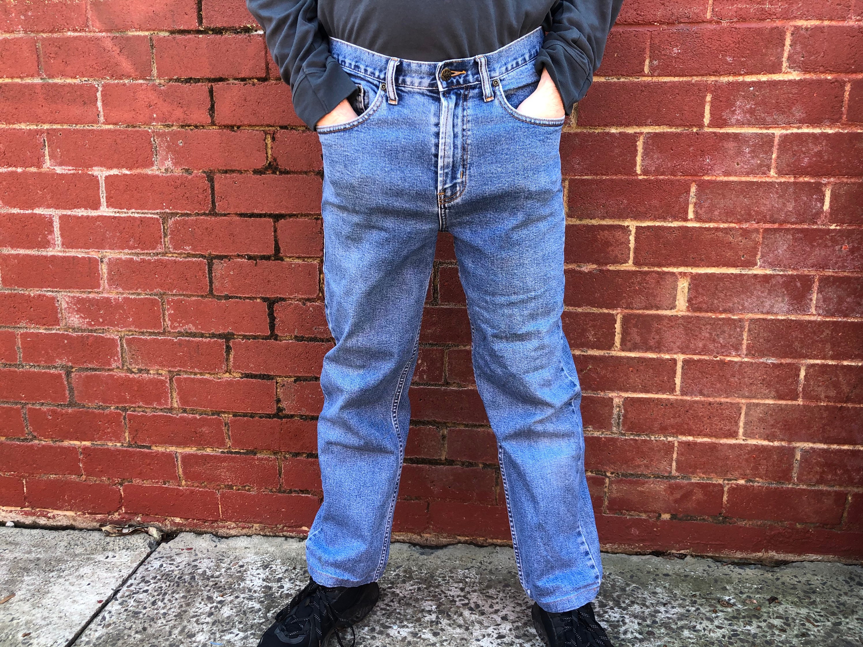 VINTAGE LEE RIDERS Denim Jeans / Regular Stonewash / Urban / Worn in  Student Fit / Boho Hipster / Preppy Skater / Surf / Beach Bum / Spring -   Canada