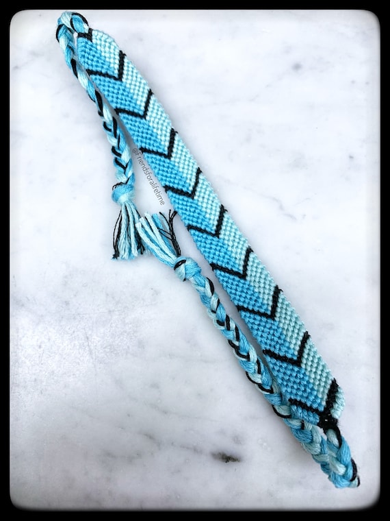 Half chevron friendship bracelet sale