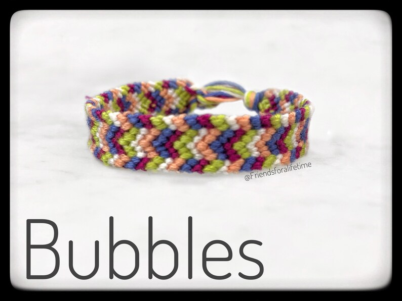 Colorful Friendship Bracelet Gifts for Him or Her Thin String Braided Bracelets Handwoven Custom Refracted Chevron Friendship Bracelets