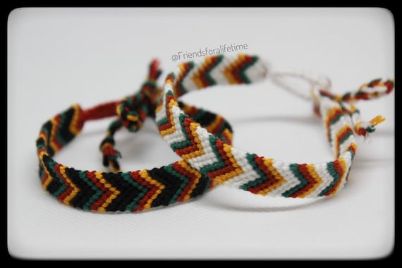 Handmade Inverse Chevron Thick Friendship Bracelet - Etsy