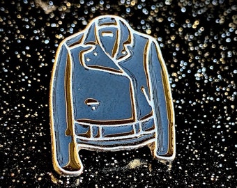 Black jacket pin
