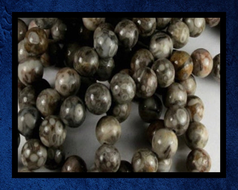 MAIF-001 15 strand of 8mm round ball Natural gemstone beads Maifan Stone Bakuhanseki