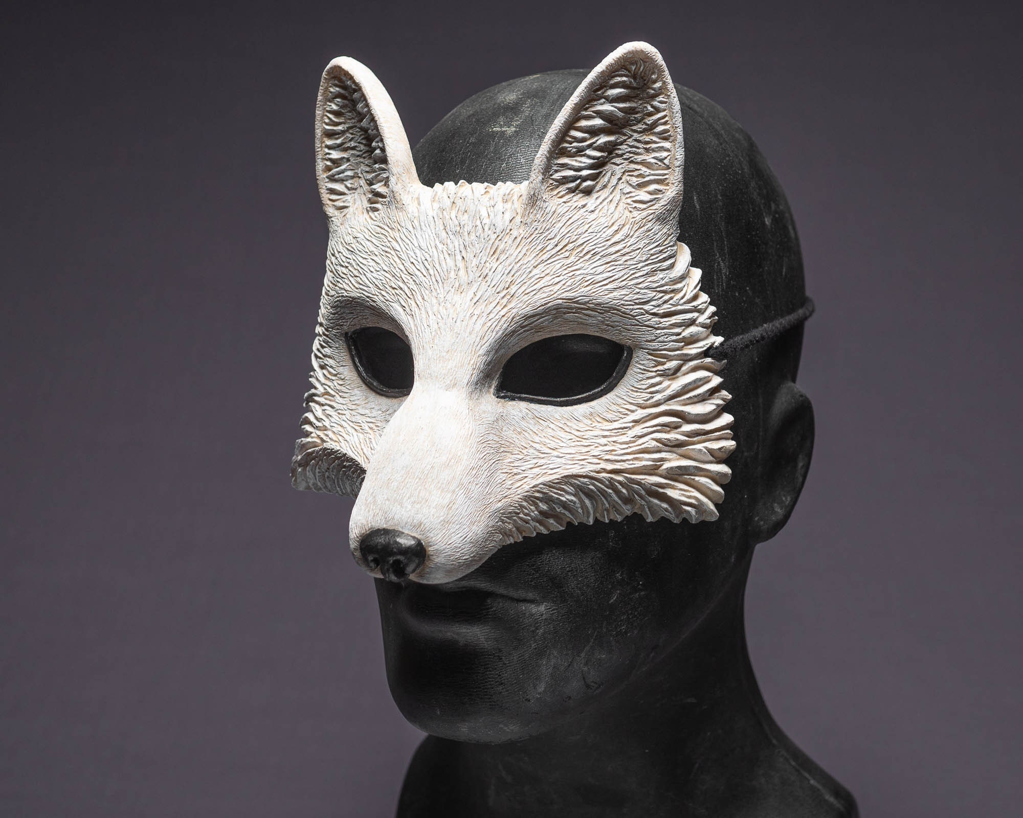 Fox / Kitsune Masquerade Mask Painted or DIY Optional Etsy