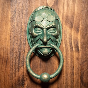 Jacob Marley Door Knocker Replica - Faux Metal Finish - A ...