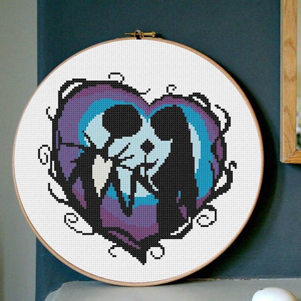 Halloween Cross Stitch Pattern on Etsy