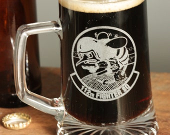 Squadron Etched Beer Stein