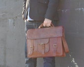 3rd Anniversary Gift / Father's Gift Ideas /  Father Gift / Grandpa Gift / Gift for Grandpa / Gift for Husband / Brown Leather Bag / Rustic