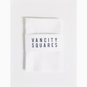 Classic White - Handgemachtes, solides, weißes Einstecktuch