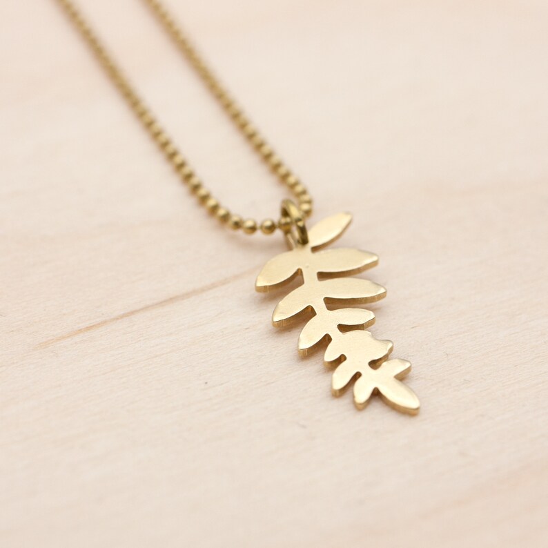 Fern short necklace 38-42 cm image 1