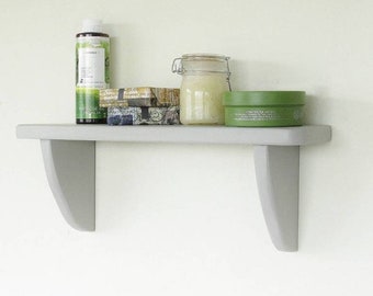 Wall Mounted Painted  Vintage Cottage Shelf