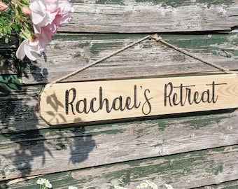 Personalised Driftwood Style  Sign
