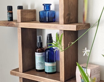 Reclaimed wooden wall mounted Bathroom,Kitchen Shelf