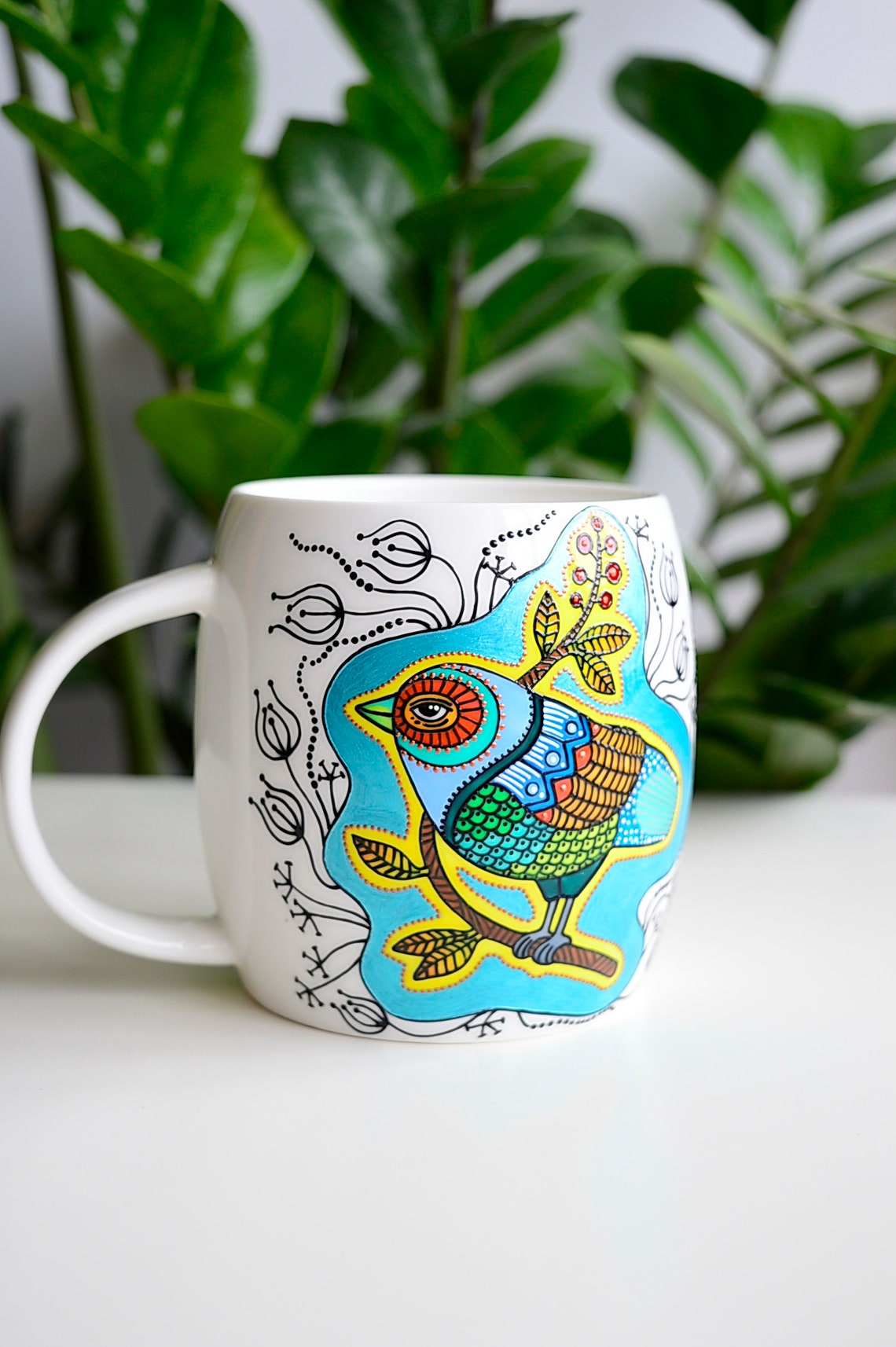 Bird Mug Name Mug 14 Oz Coffee Mug Girlfriend Gift Bird Lover Etsy