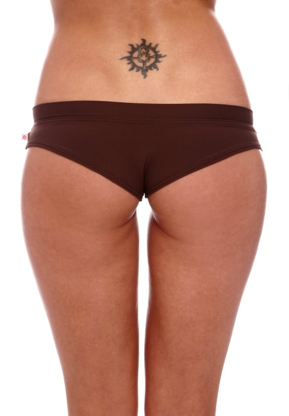 Brazilian Bikini Shorts Batik Brown Foldcross Etsy