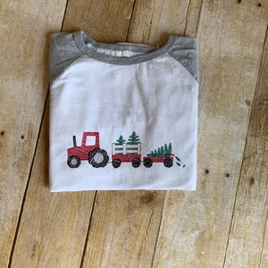 Christmas Tree Tractor Shirt
