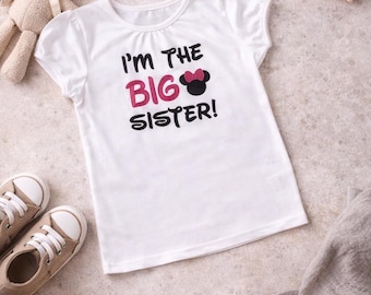 Big sister and little brother mouse shirts