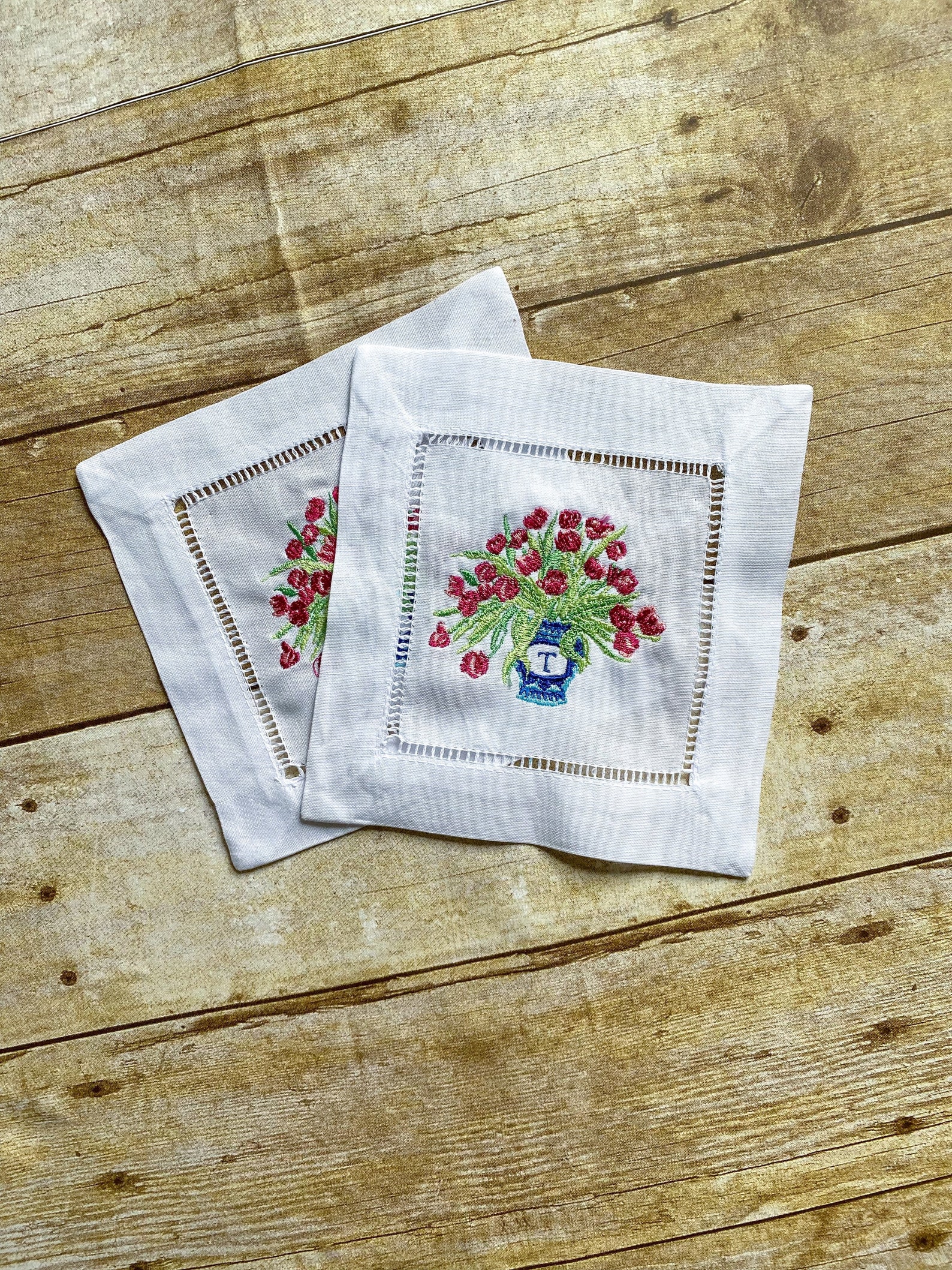 Chinoiserie floral Cocktail Napkins Etsy