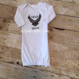Air Force Baby Gown