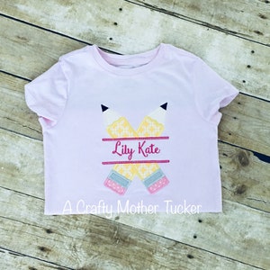 Back to School  applique shirt