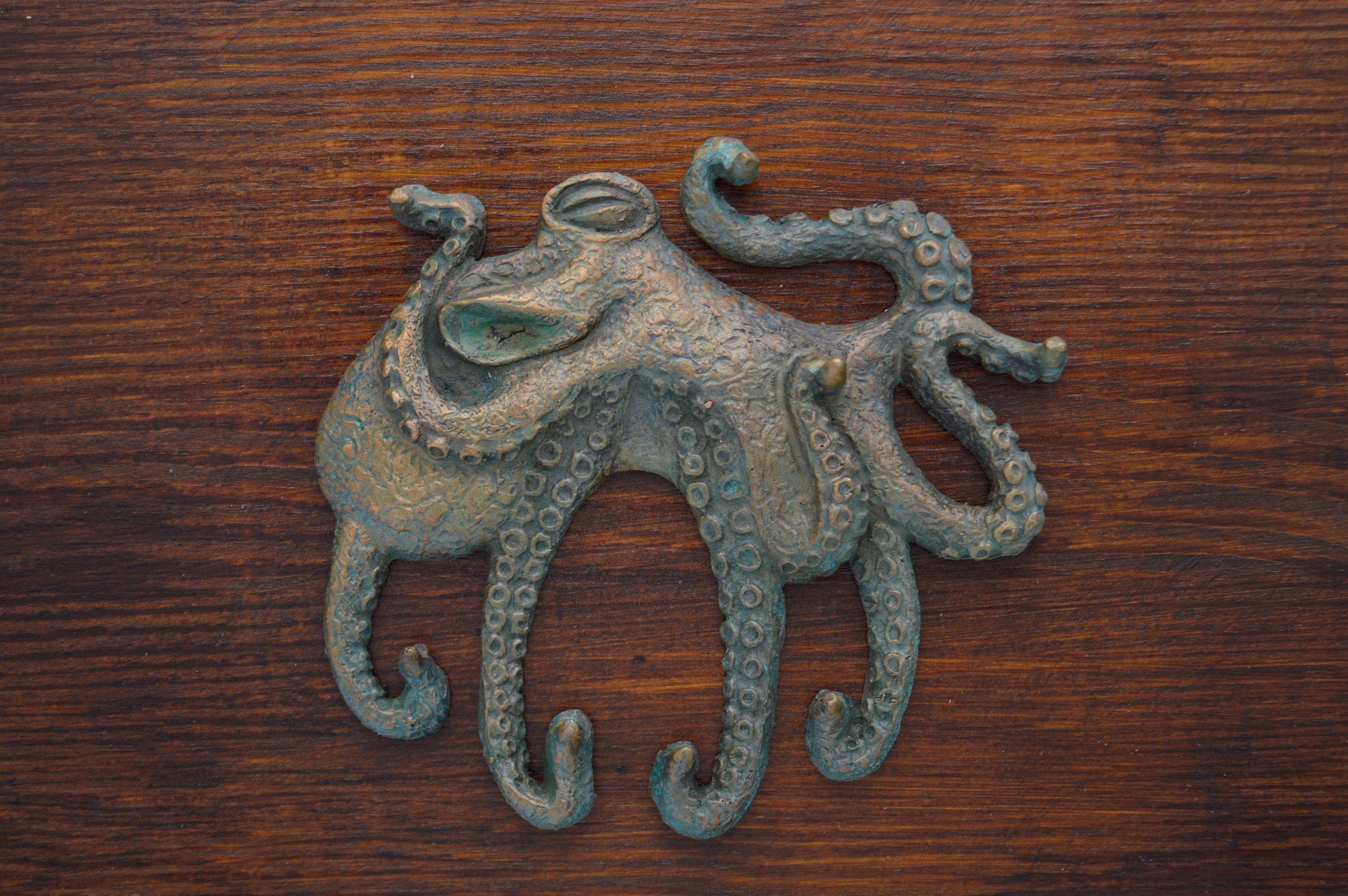 Wall hanging bronze Octopus wall key organizer key holder Etsy