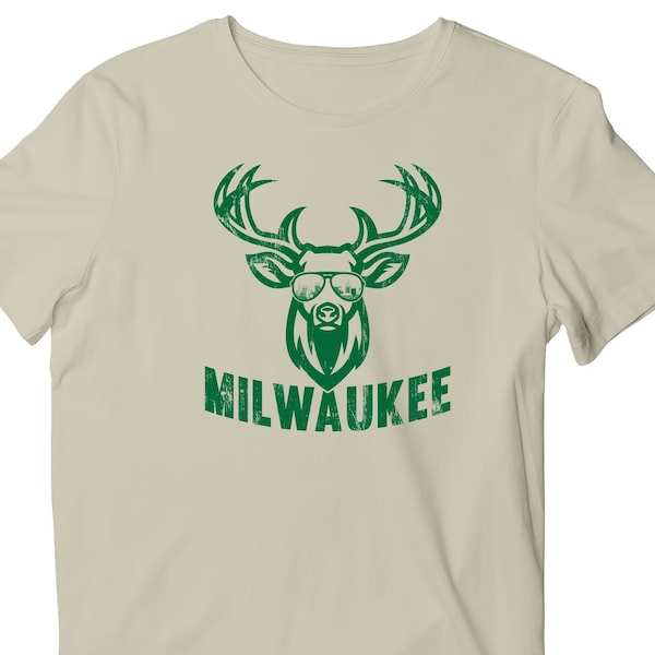 Cool Buck of Milwaukee T-Shirt, Vintage Milwaukee Basketball Short Sleeve Shirt