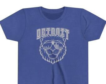 Kids Cool Lion From Detroit T-shirt