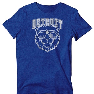 Cool Lion From Detroit T-shirt, Vintage Detroit Football Short Sleeve Shirt