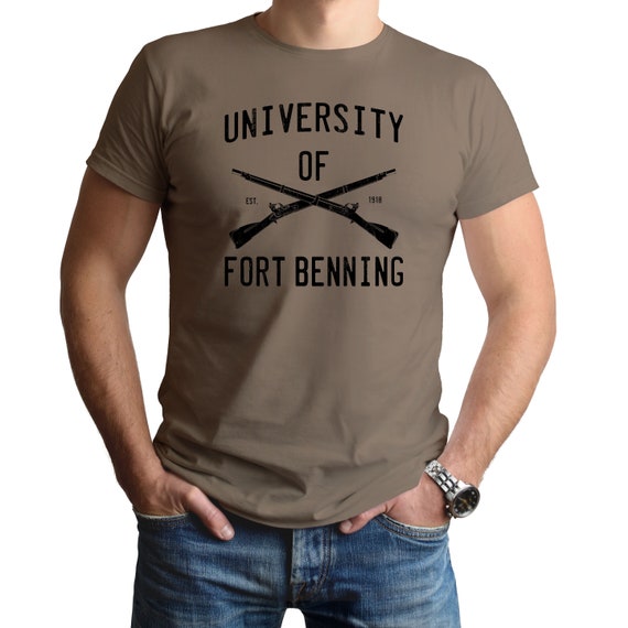 SMALL BLUE OR BLACK YOUTH T-SHIRT FORT BENNING HOME OF THE INFANTRY SIZE 8