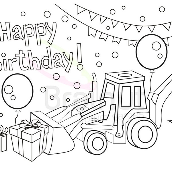 Bluey Happy Birthday Coloring Pages - Il 600x600.912579276 29j2 