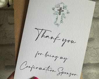 Merci d'être ma carte de parrain confirmé