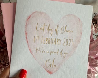 Personalised Last Day of Chemo Card: Cancer Treatment, Last day of Radiotherapy