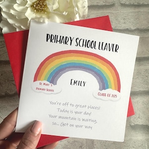 Tarjeta de egreso escolar, promoción de 2025, fin de trimestre, P7, 6.º año, primaria, egresado de guardería, Dr. Seuss