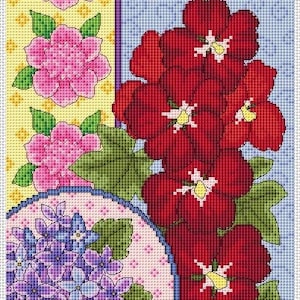summer Riom inspired floral panel