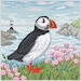 puffin cross stitch chart