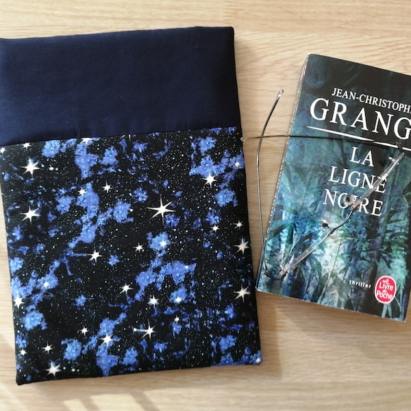 Starry sky book sleever / book protector / protective pouch / Customizable / fleece cover notebook cover