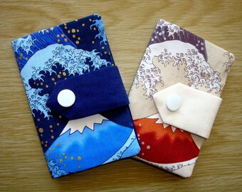 Credit Card Wallet / Business Card Case / Credit Card / Credit Card Sleeve / Fabric / Mount Fuji