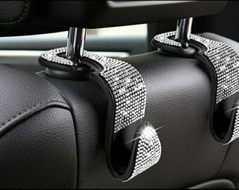 Bling Car Accessories Include Auto Sunglasses Holder Car Visor Tissue Holder Auto One-Button Start Ring 2 Pieces Crystal Car Headrest Hook 2 Piece Rhinestone Cup Coaster and Glitter Hook Clip for Auto Bling Car Accessories Include Auto Sunglasses Holder Car Visor Tissue Holder Auto One-Button Start Ring 2 Pieces Crystal Car Headrest Hook 2 Piece Rhinestone Cup Coaster and Glitter Hook Clip for Auto