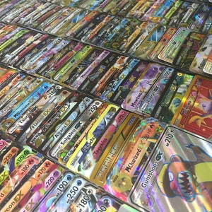 100 Pokemon Cards, Holos and Ultra rare Guaranteed! Includes Ultra Rare, Holos, & EX/GX or Full Art!