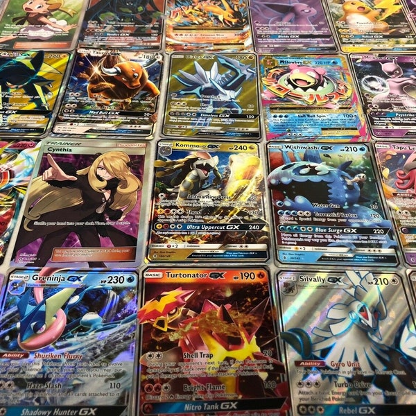 50 Pokemon Cards, Holo and Ultra Rare Guaranteed! Includes Ultra Rare, Holos, & EX/GX or Full Art!