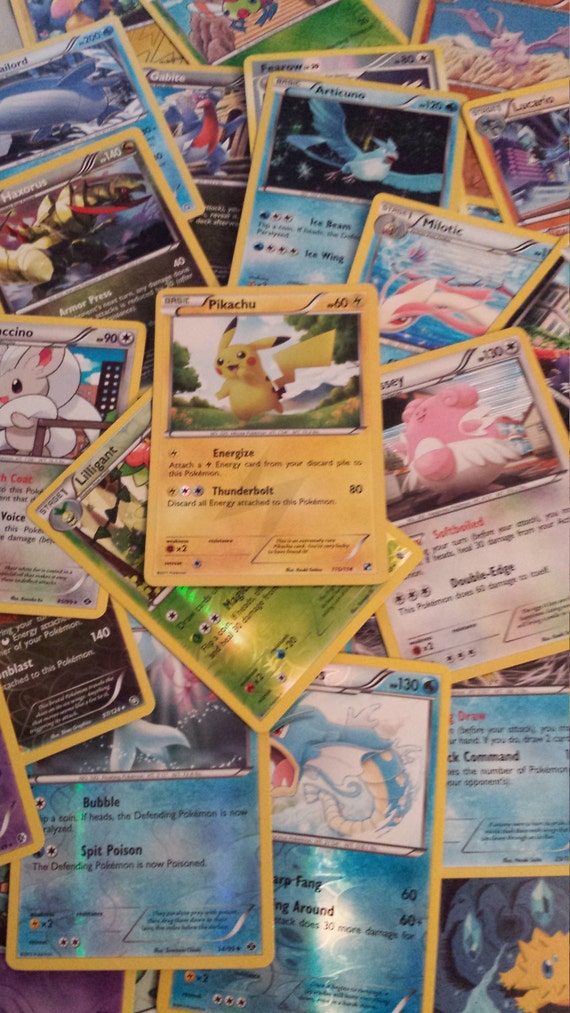 Pokemon Tcg - 50 Cartas Originales + 5 Holograficas