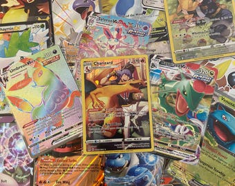 100 Pokemon Cards, Holos and Ultra rare Guaranteed! Includes Ultra Rare, Holos, & EX or Full Art! - Authentic!