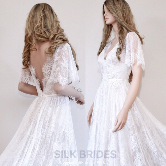 romantic lace wedding gowns