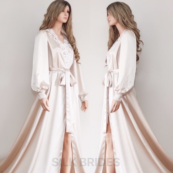 bridal maxi robe