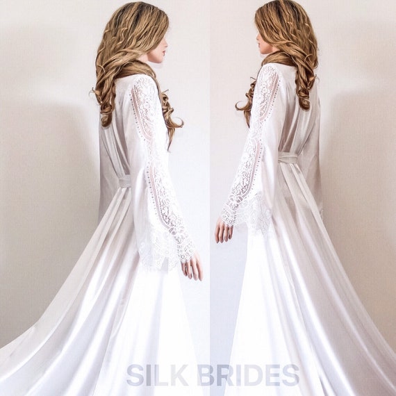 bridal maxi robe