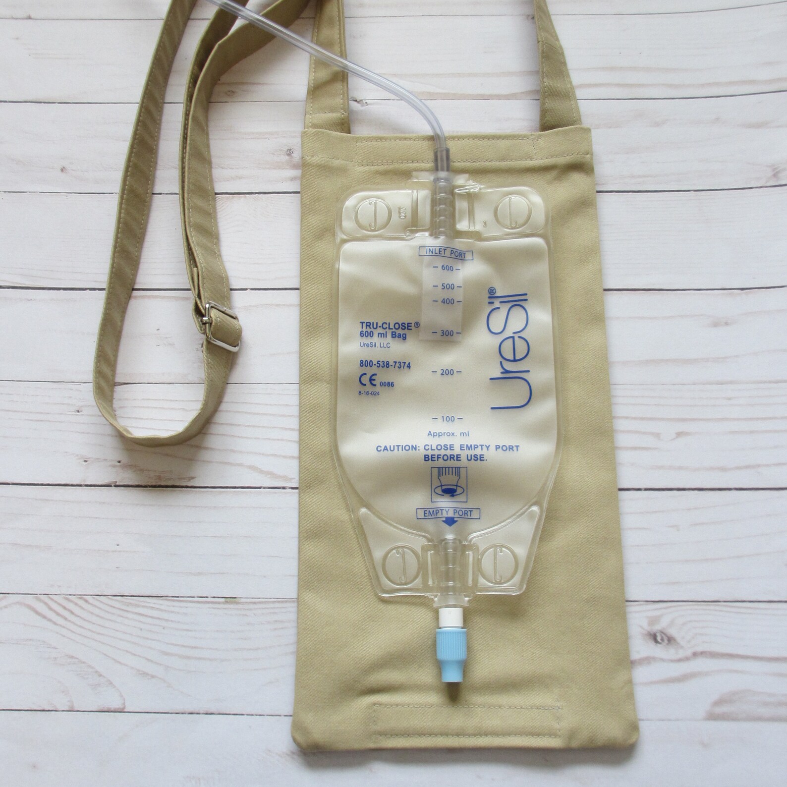 KHAKI Nephrostomy Bag Cover 600 mL with Cross Body Strap Etsy