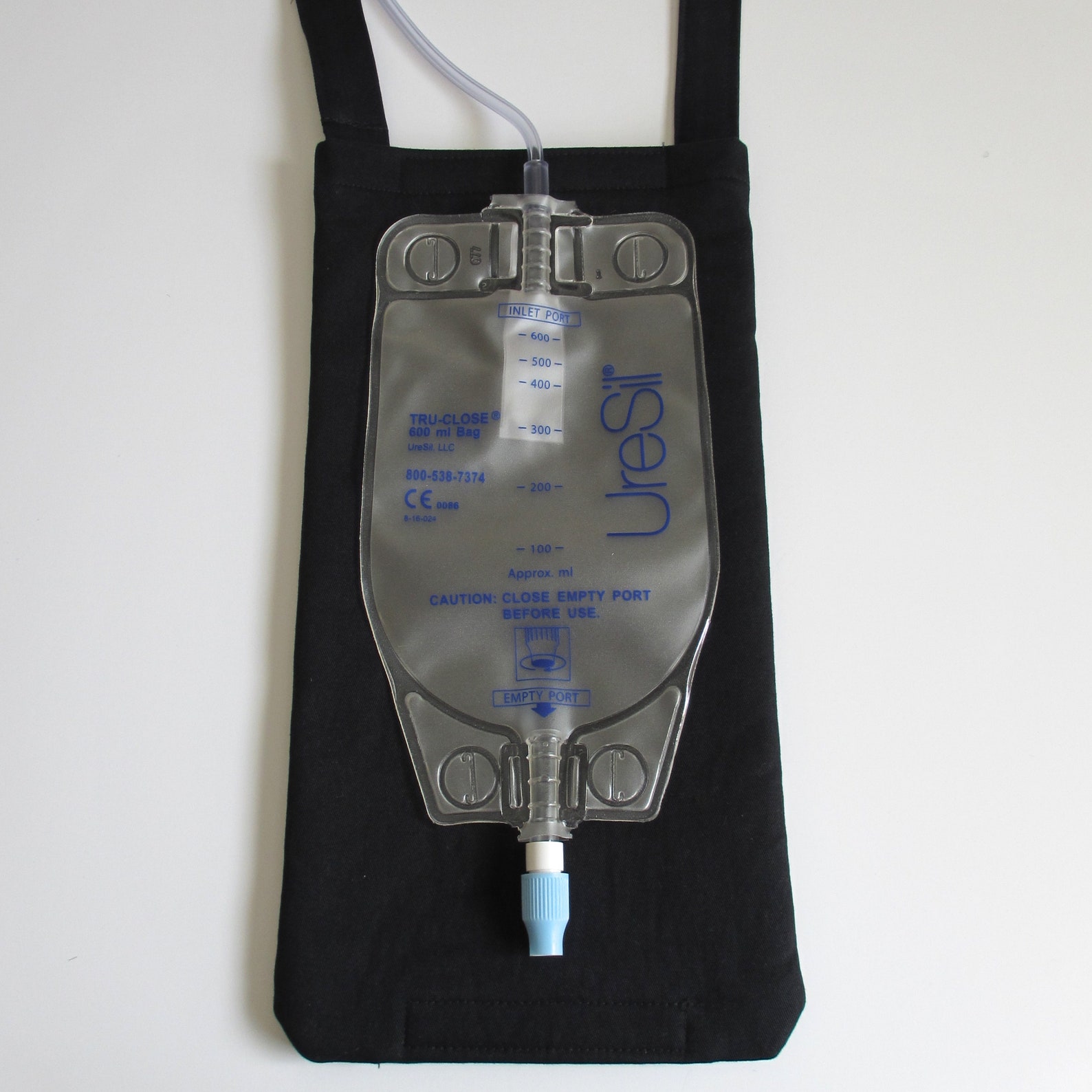 BLACK Nephrostomy Bag Cover 600 mL with Cross Body Adjustable Etsy