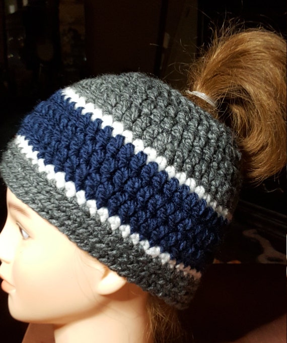 dallas cowboys ponytail beanie