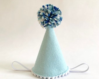 CUSTOM COLORS -- 1st Birthday Party Hat -- Party Hat -- Birthday Party Decor -- Toddler Party Hat -- Felt Party Hat --Smash Cake Photo Shoot