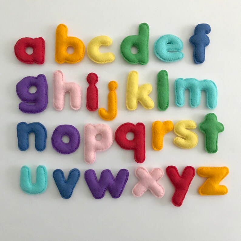 Rainbow Alphabet for Gathre Mat Felt Alphabet Etsy