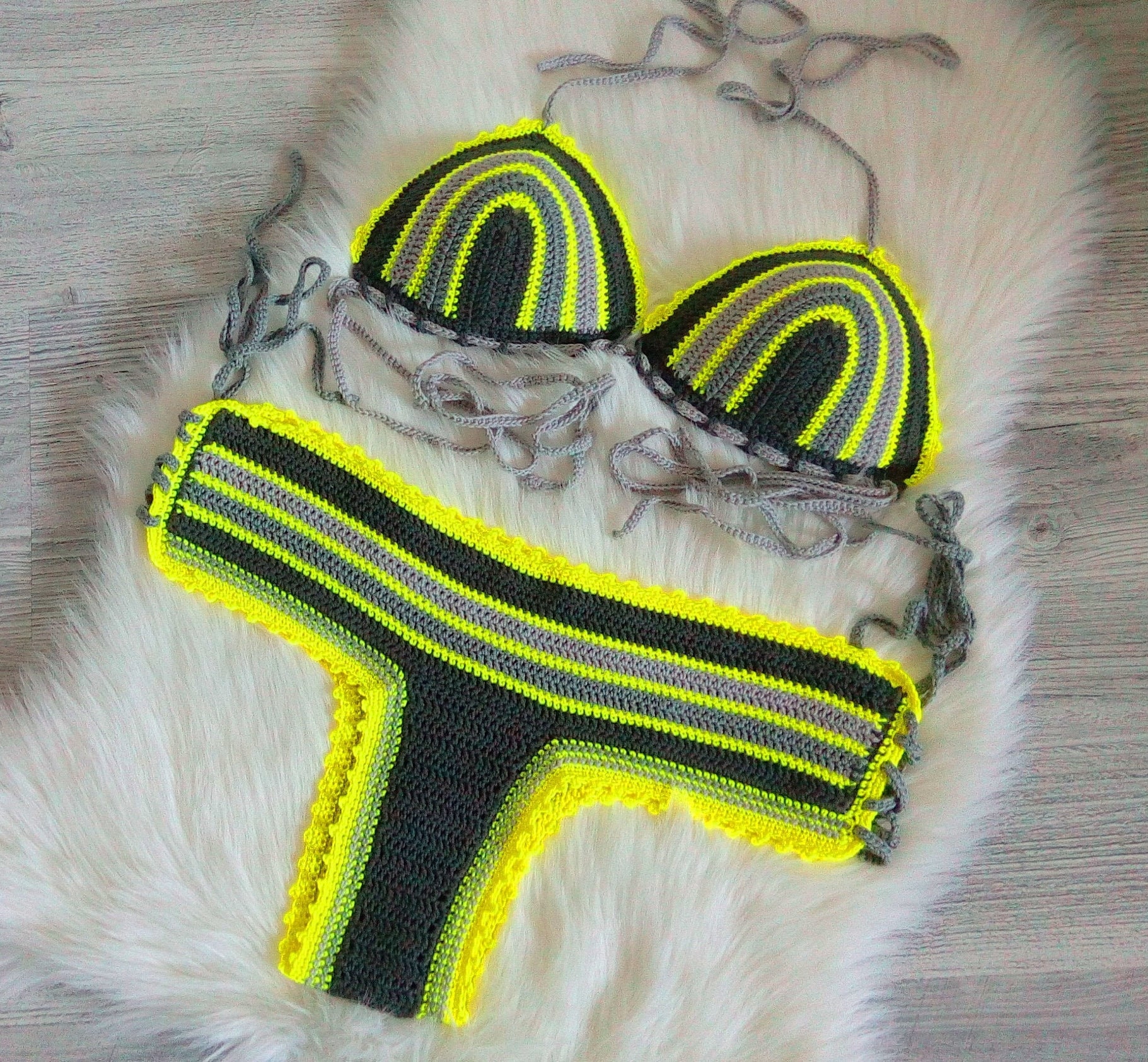 Bright yellow bathing clearance suit